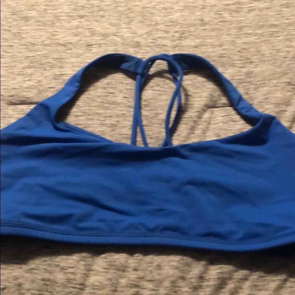 Blue size small sports bra